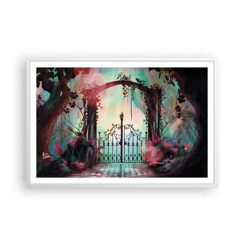 Plakát v bílém rámu - Tajná zahrada - 91x61 cm