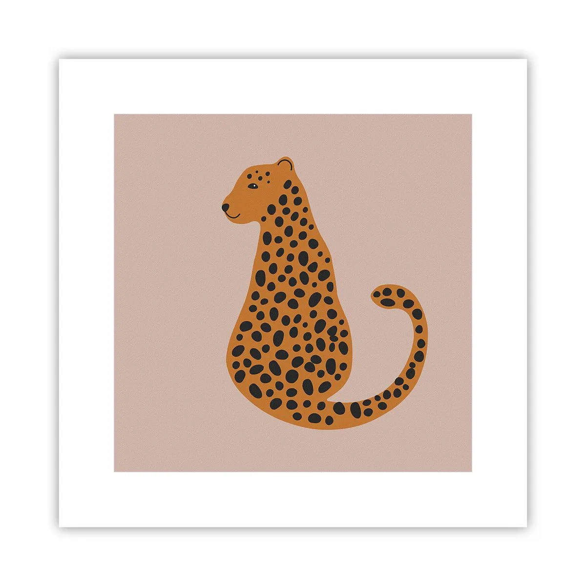 Plakát - Leopardní vzor je v módě - 30x30 cm