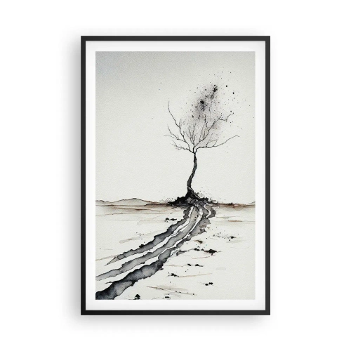 Plakát v černém rámu - Zimní melancholie - 61x91 cm