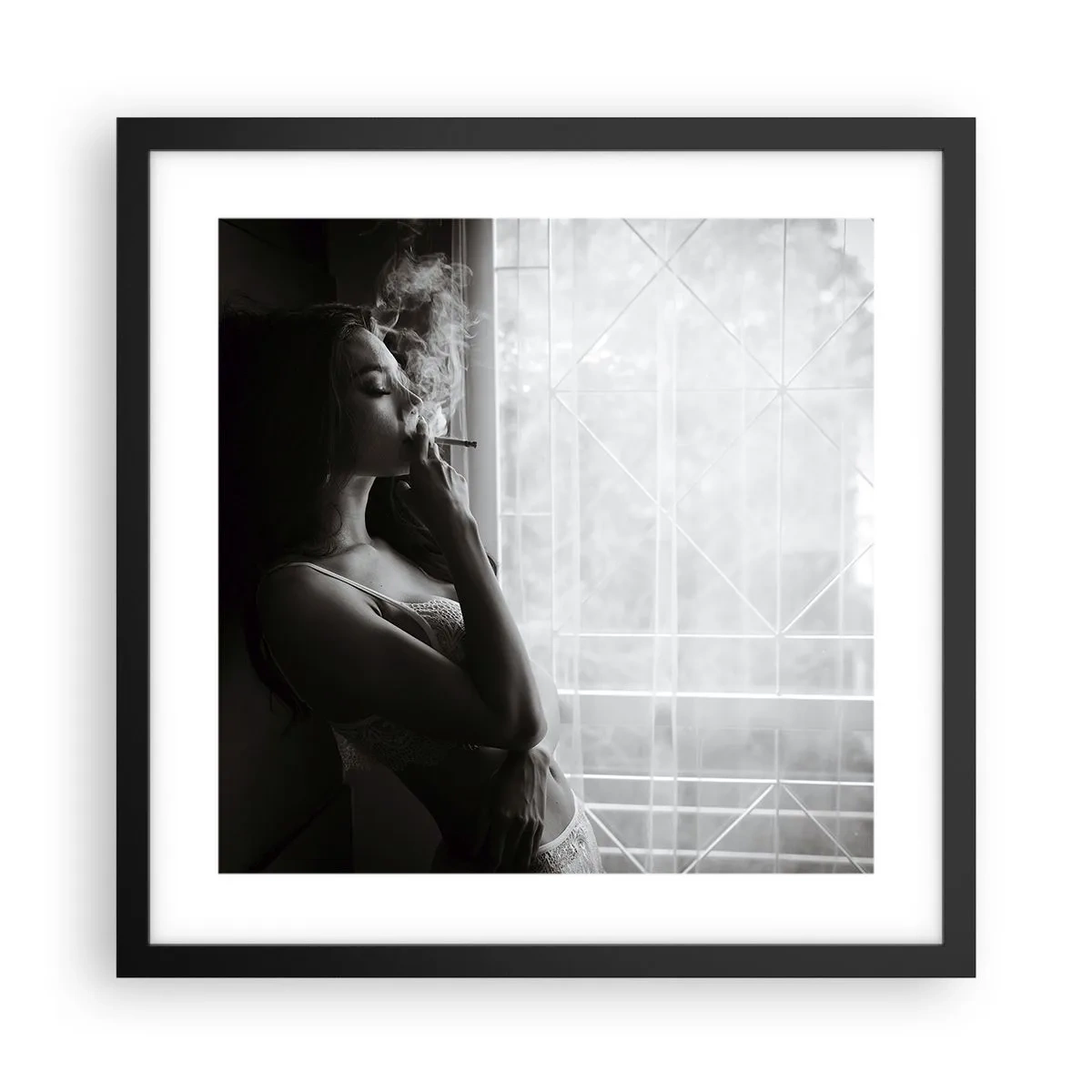 Plakát v černém rámu - Smyslný okamžik - 40x40 cm