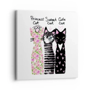 Obraz na plátně - Byly tři kočičky - 30x30 cm