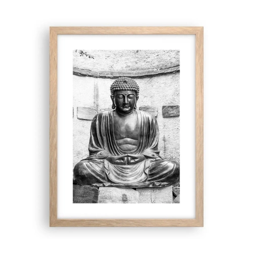 Plakát v rámu světlý dub - U zdroje klidu - 30x40 cm