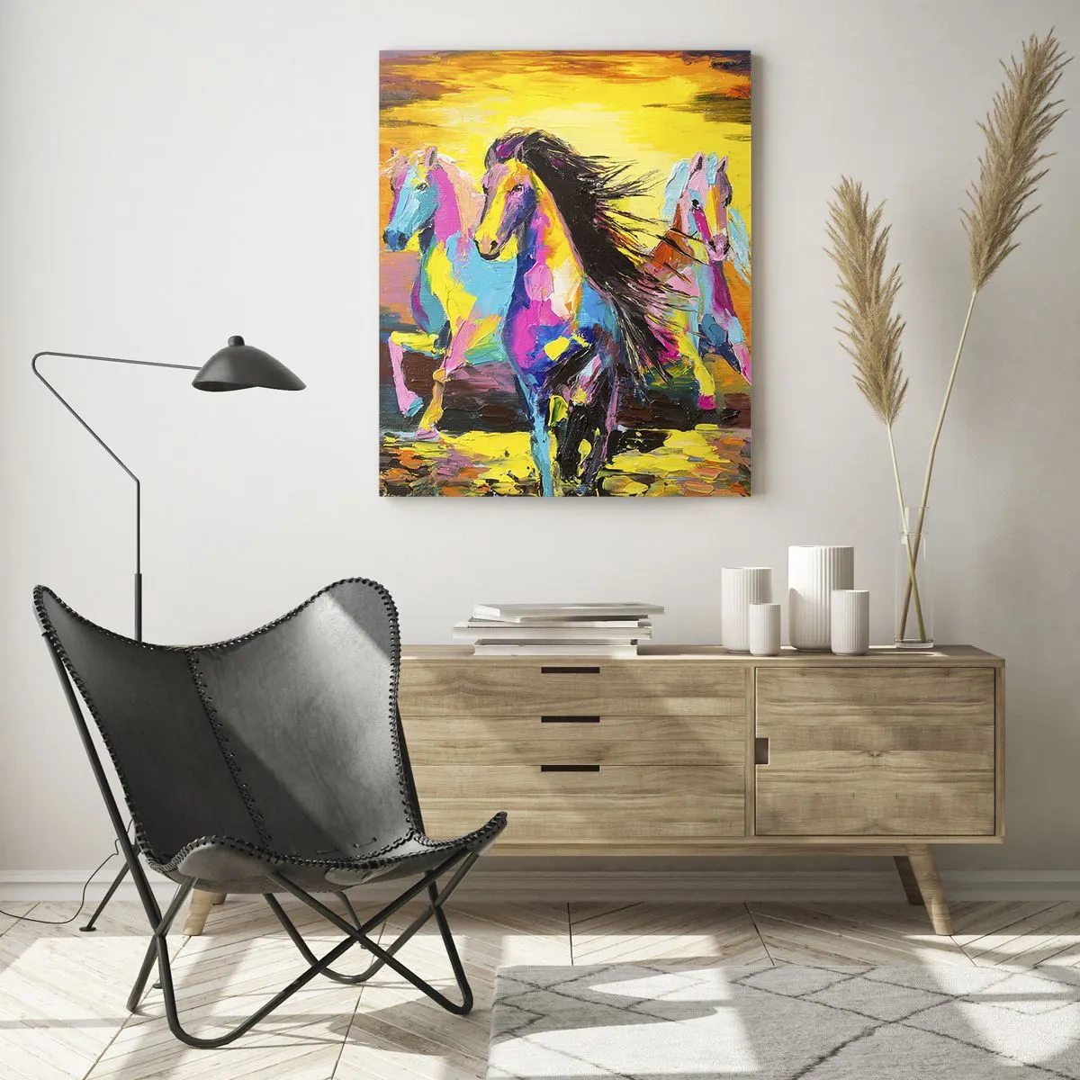 Obraz na skle - Ponořené do duhy - 50x70 cm
