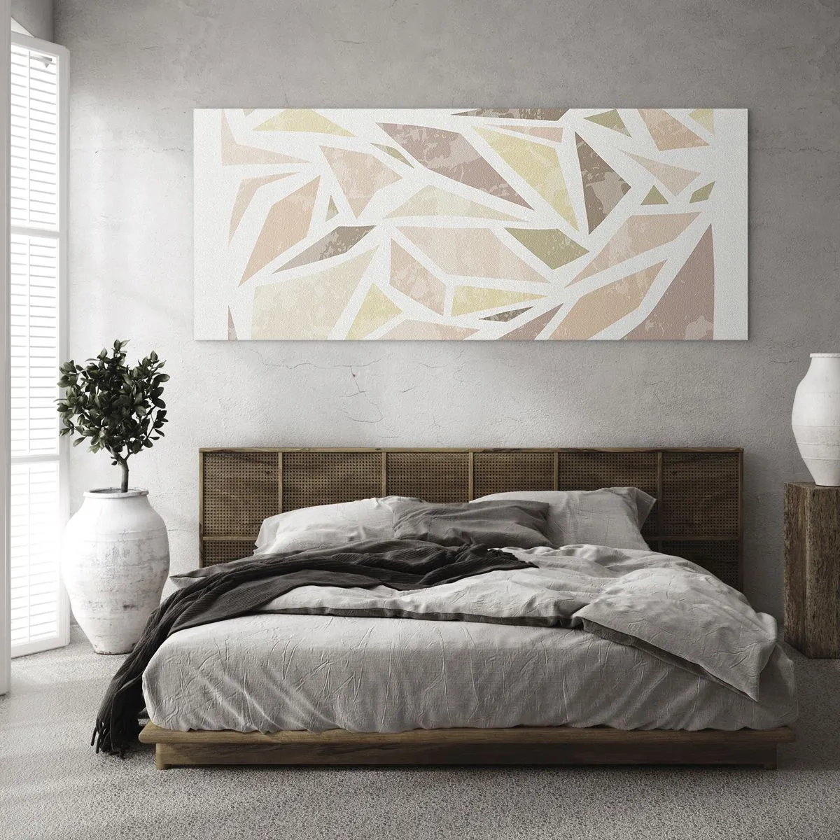 Obraz na skle - Kompozice: vitráž - 160x50 cm