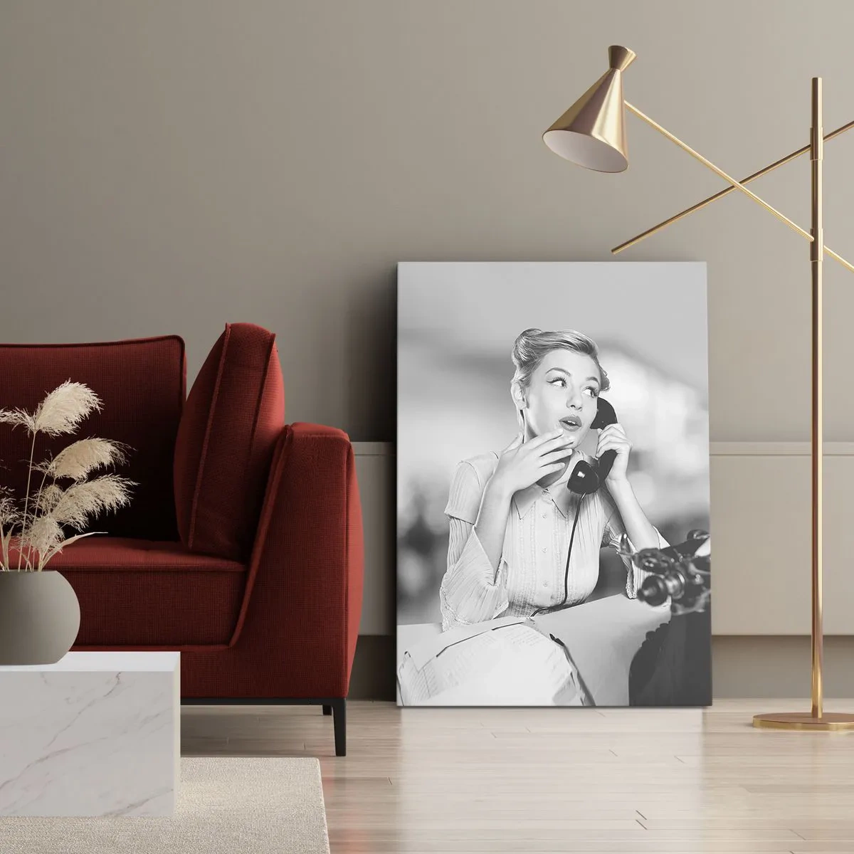 Obraz na plátně - Halo, tady jsou 50. léta. - 55x100 cm