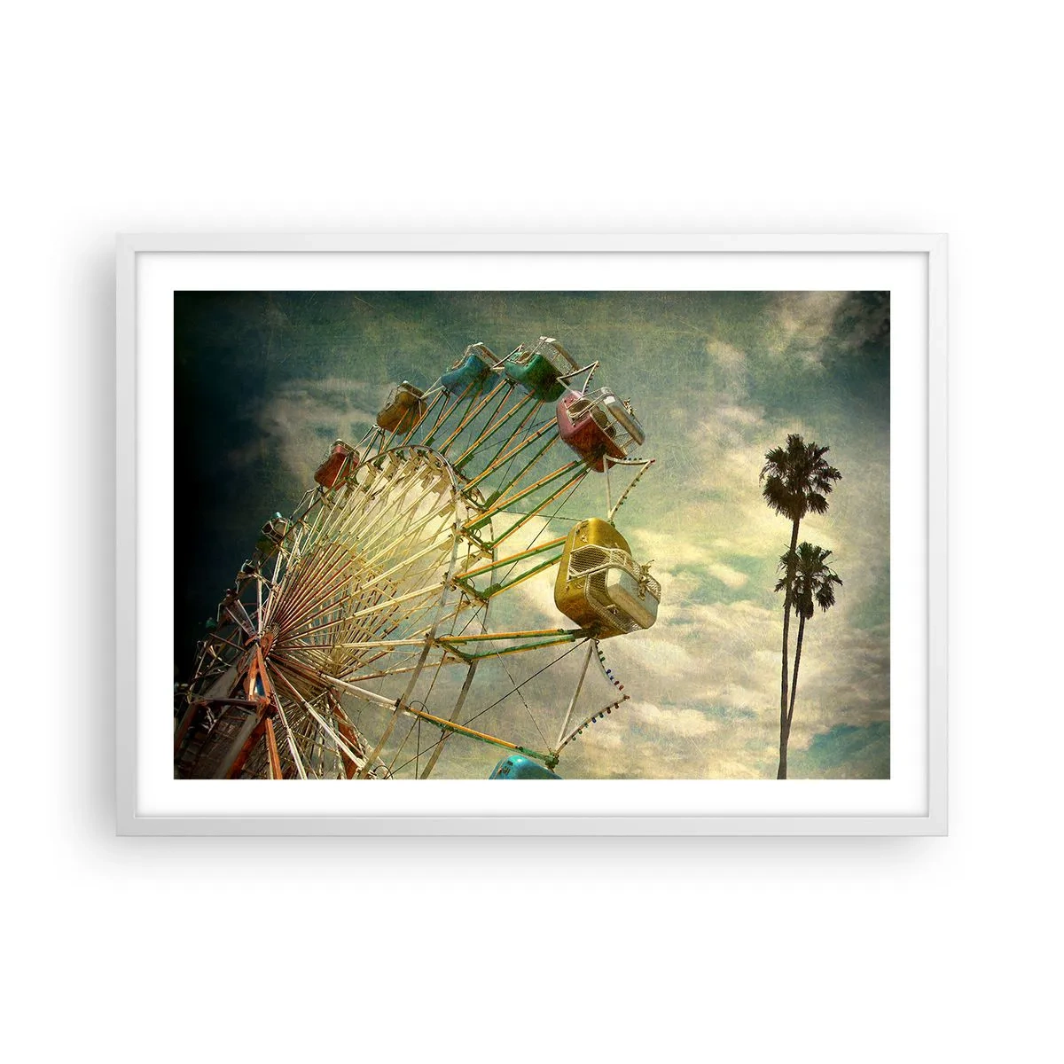 Plakát v bílém rámu - Bude, bude zábava… - 70x50 cm