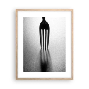 Plakát v rámu světlý dub - Světlo a stín - 40x50 cm