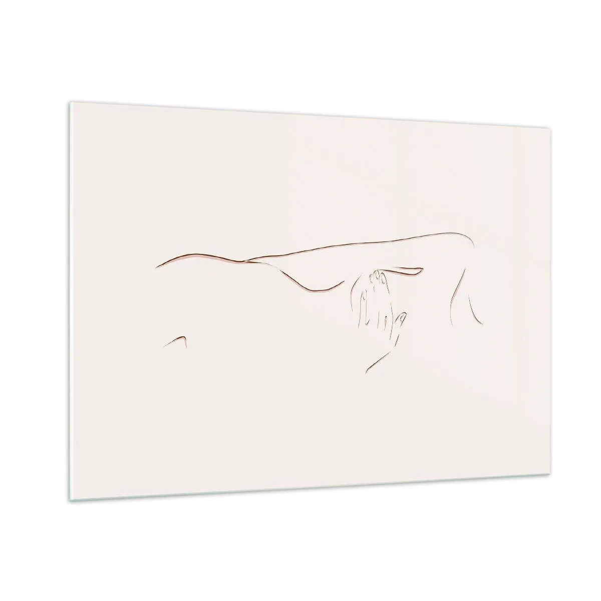 Obraz na skle - Tvar touhy - 100x70 cm