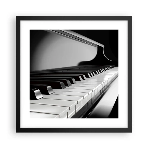 Plakát v černém rámu - Harmonie tvarů a barev - 40x40 cm