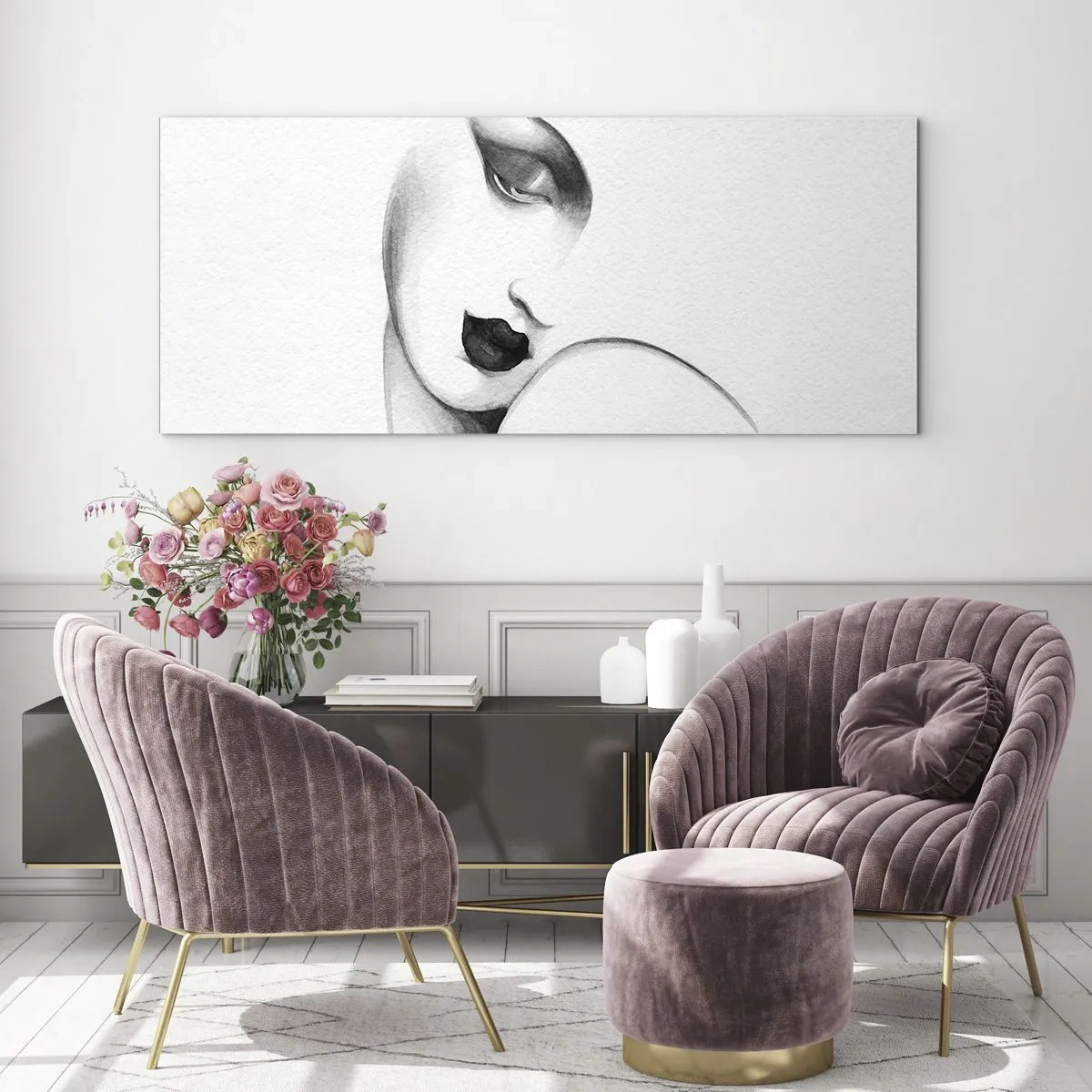 Obraz na skle - Ve stylu Lempické - 100x40 cm