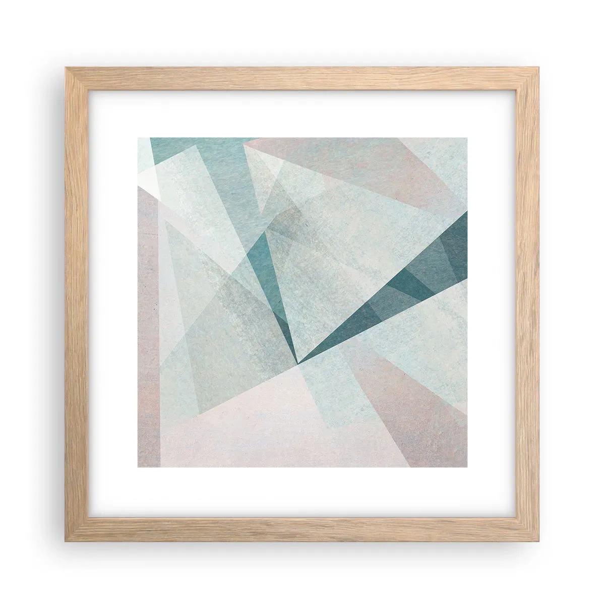 Plakát v rámu světlý dub - V klidu, ale dynamicky - 30x30 cm