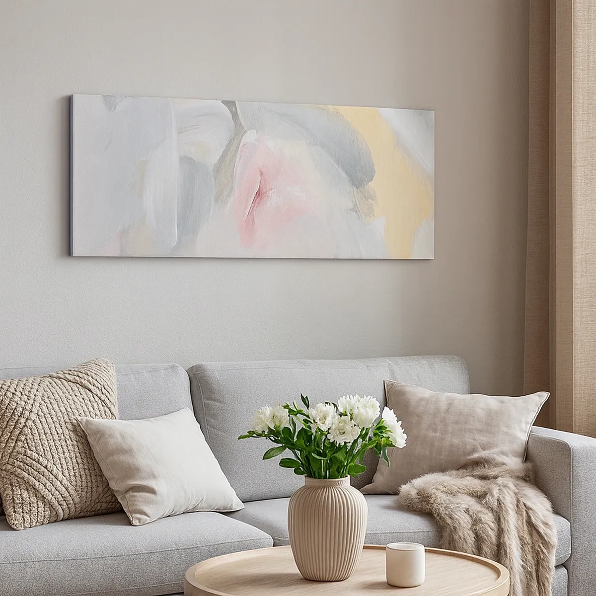 Obraz na plátně - V pastelovém světě - 30x30 cm