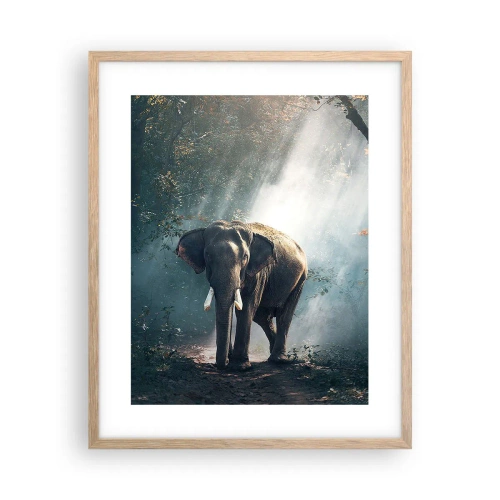 Plakát v rámu světlý dub - Klidná procházka - 40x50 cm