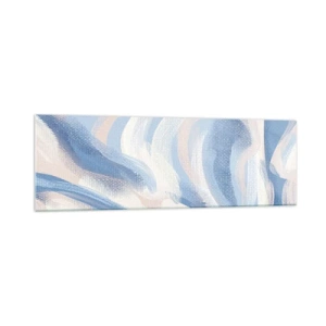 Obraz na skle - Modré kolísání - 160x50 cm