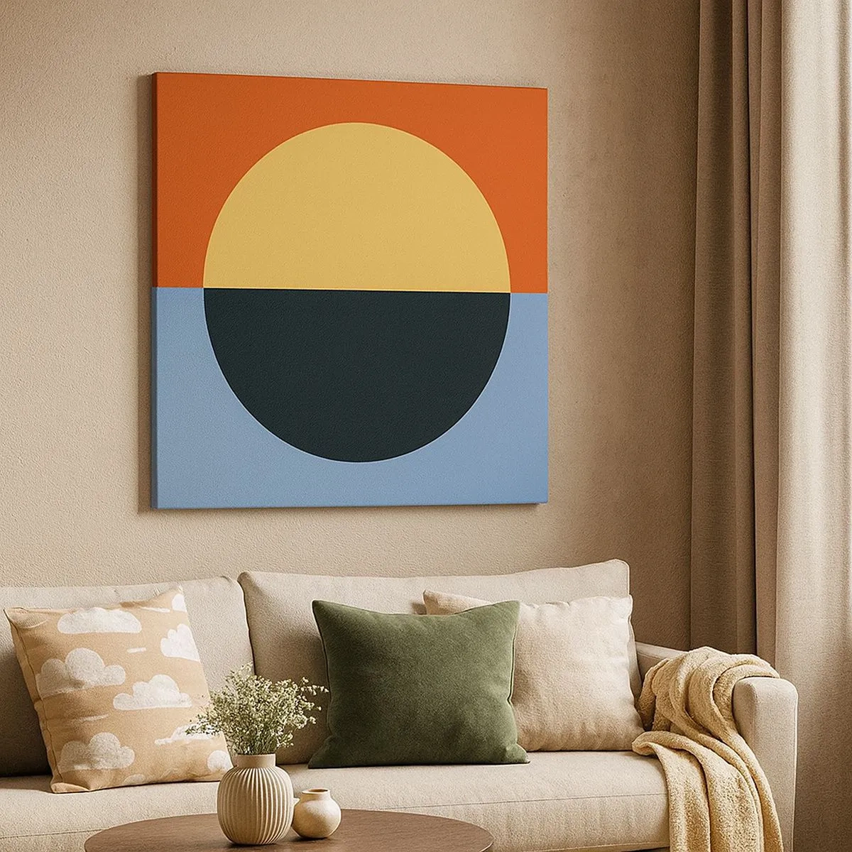 Obraz na plátně - Kompozice tepla a chladu - 30x30 cm