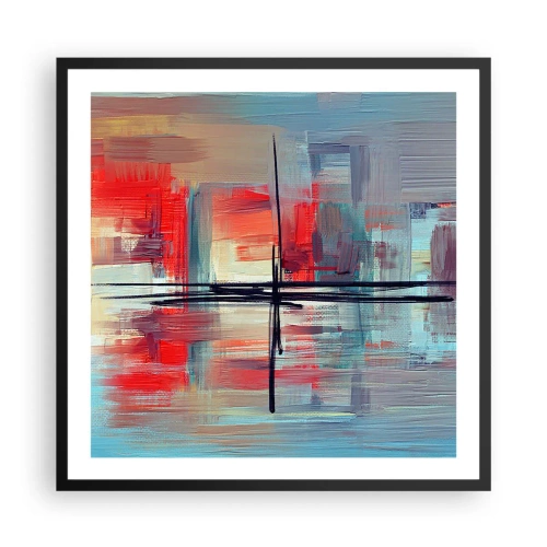 Plakát v černém rámu - Krajina v neznámé dimenzi - 60x60 cm