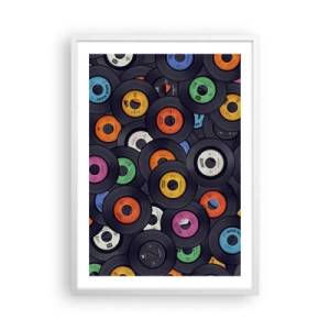 Plakát v bílém rámu - Barvy klasiky - 50x70 cm
