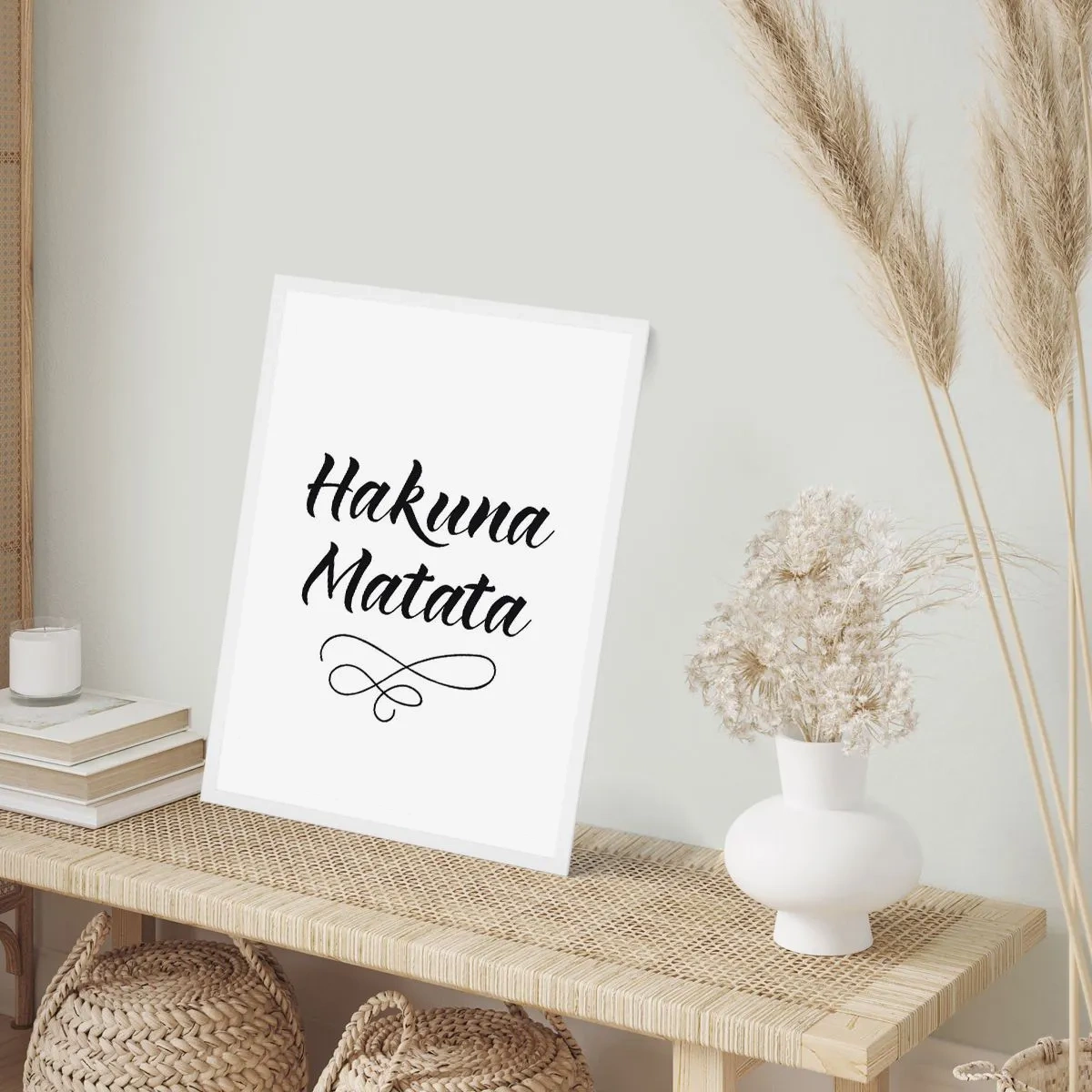 Plakát v bílém rámu - Nejlepší rada - 40x50 cm