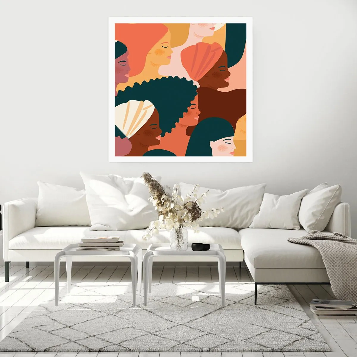 Plakát - Pouze ženskost - 60x60 cm