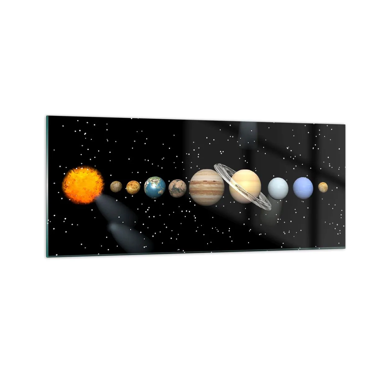 Obraz na skle - A planety šílejí, šílejí… - 100x40 cm