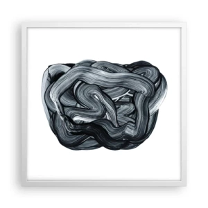 Plakát v bílém rámu - Není to tak jednoduché - 50x50 cm