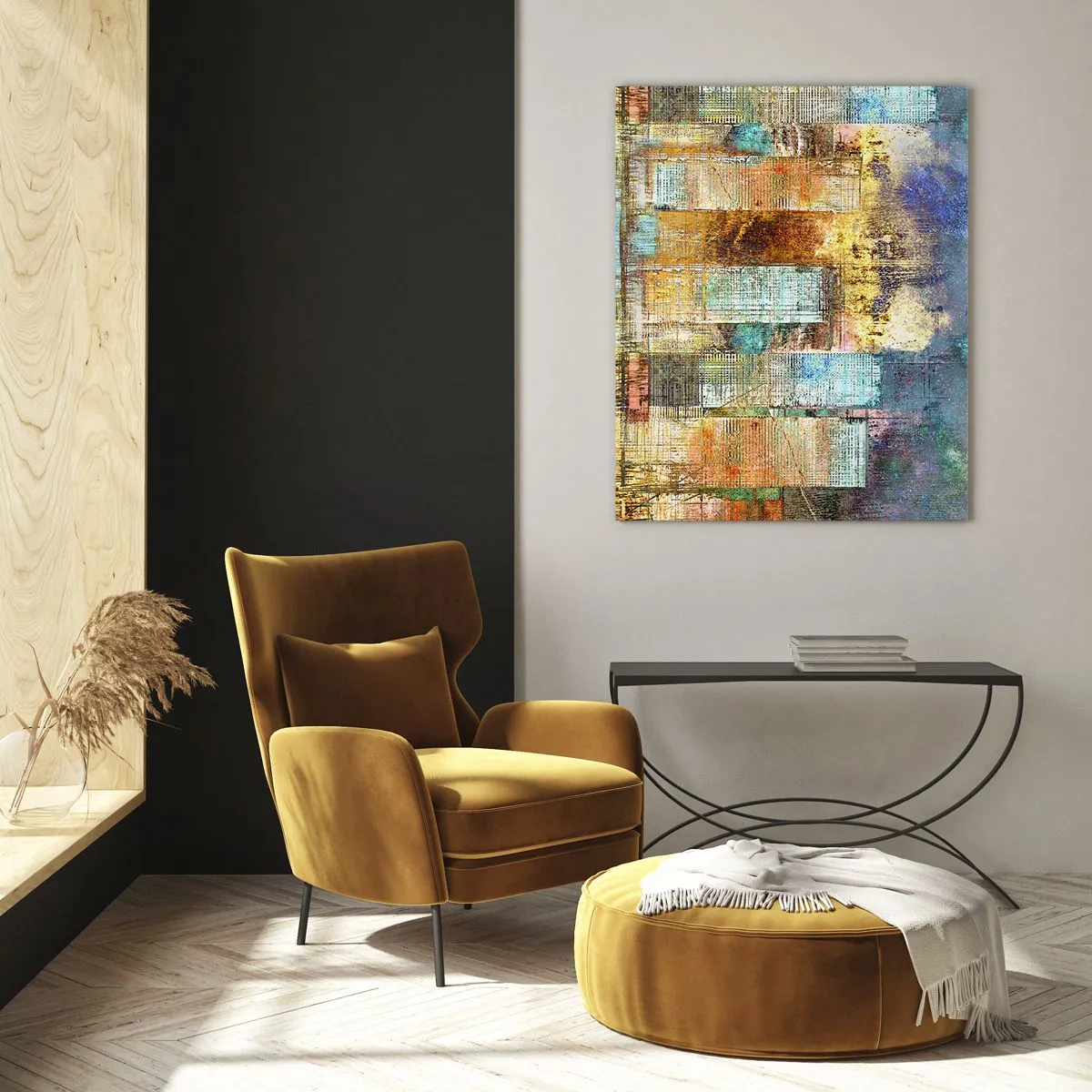 Obraz na skle - Prosluněná metropole - 80x120 cm