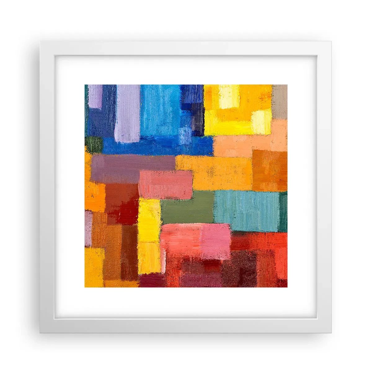 Plakát v bílém rámu - Každý jiný, všechny barevné - 30x30 cm