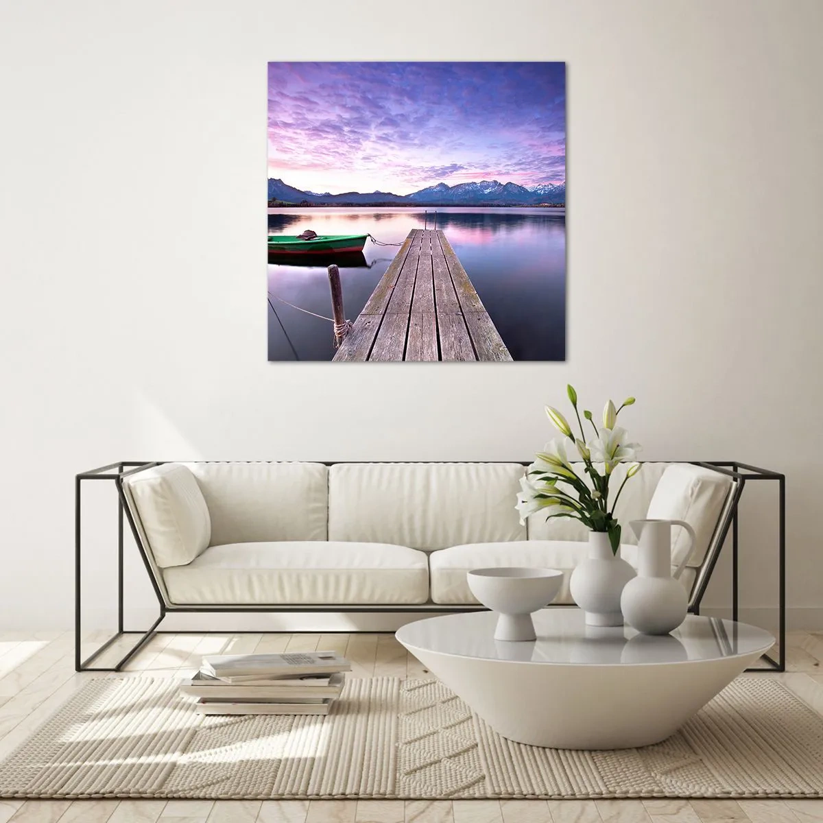 Obraz na skle - Přátelské ticho - 60x60 cm