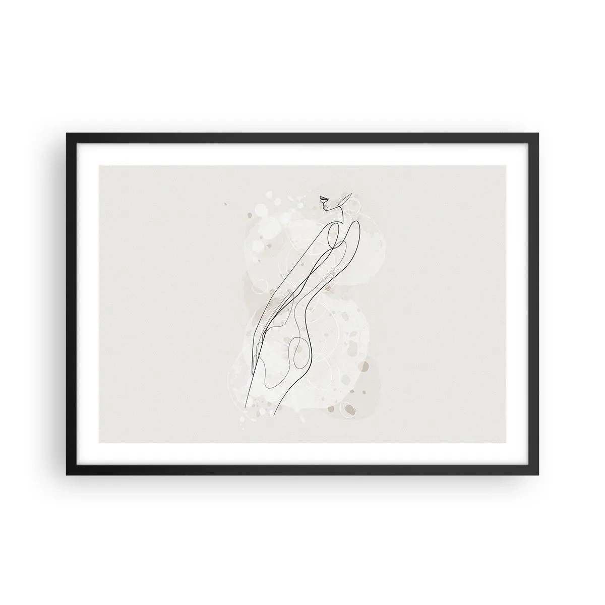 Plakát v černém rámu - Zabloudit pohledem - 70x50 cm