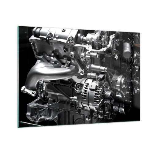 Obraz na skle - Kovový, krásný, silný - 100x70 cm