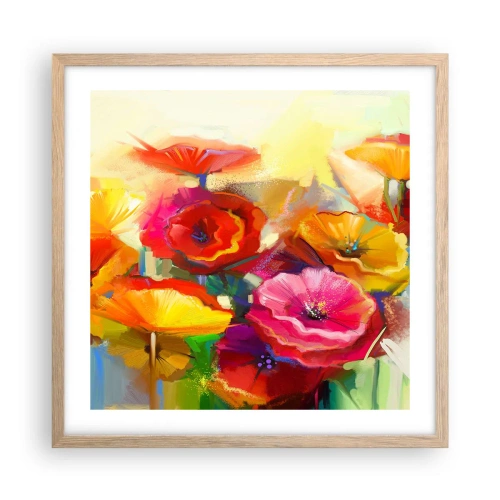 Plakát v rámu světlý dub - Nejenom červené - 50x50 cm