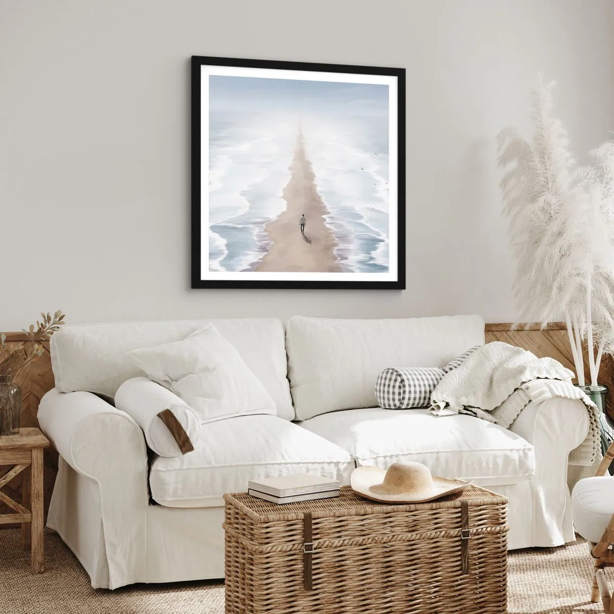 Plakát v černém rámu - Světlá budoucnost - 40x40 cm