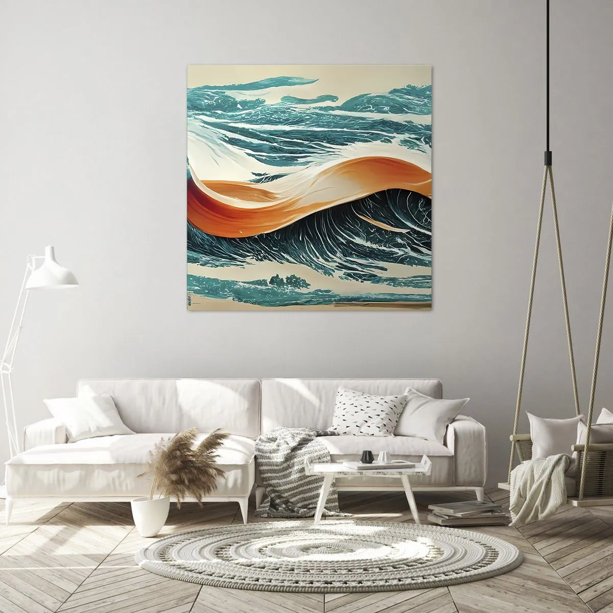 Obraz na plátně - Surfařův sen - 30x30 cm