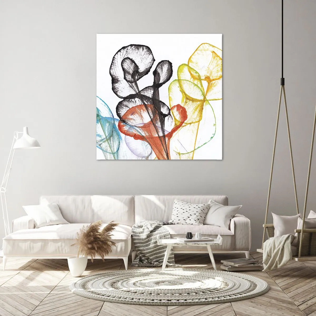 Obraz na plátně - Květiny s duší - 70x70 cm