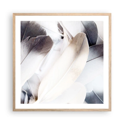 Plakát v rámu světlý dub - Téměř andělské - 60x60 cm