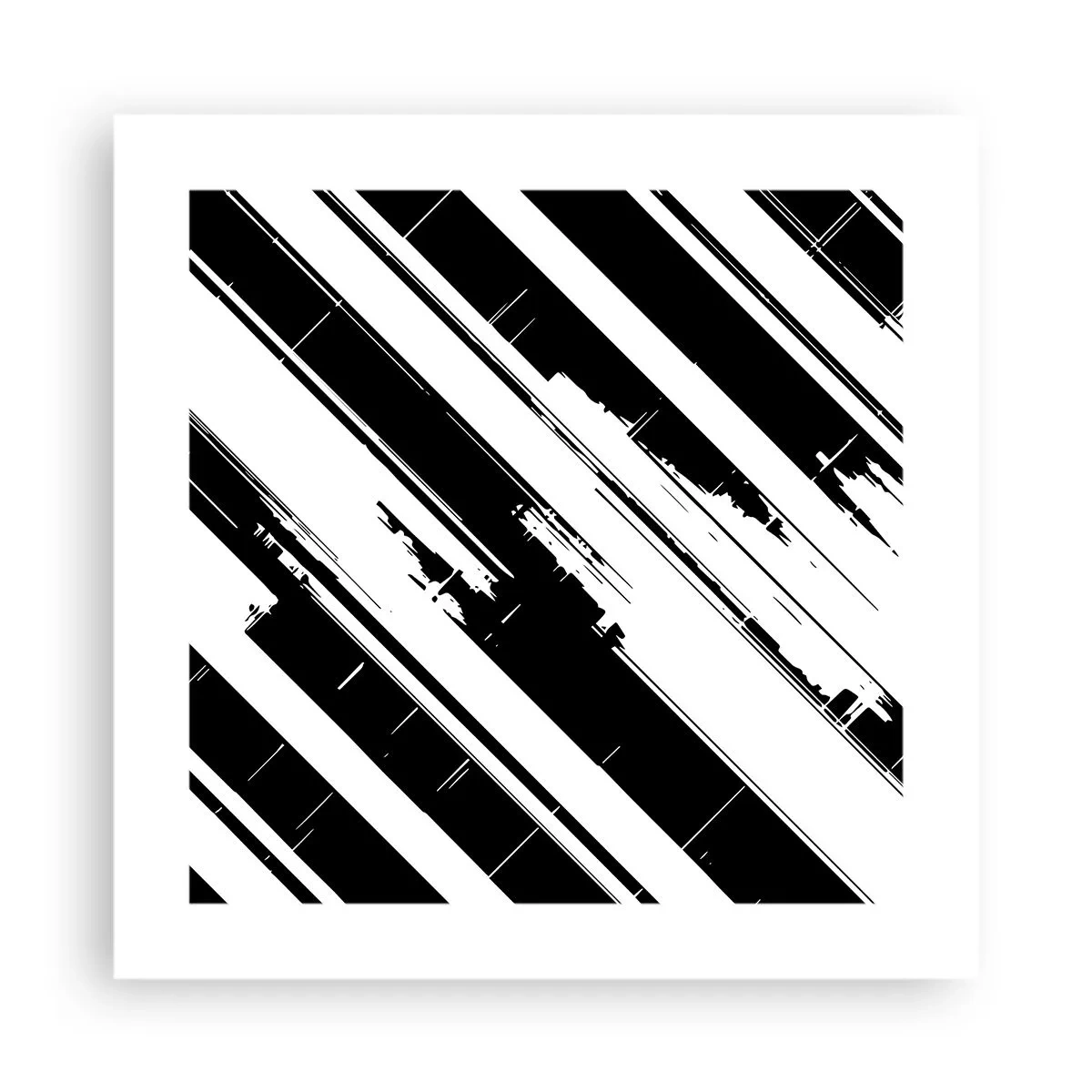 Plakát - Intenzivní a dynamická kompozice - 40x40 cm