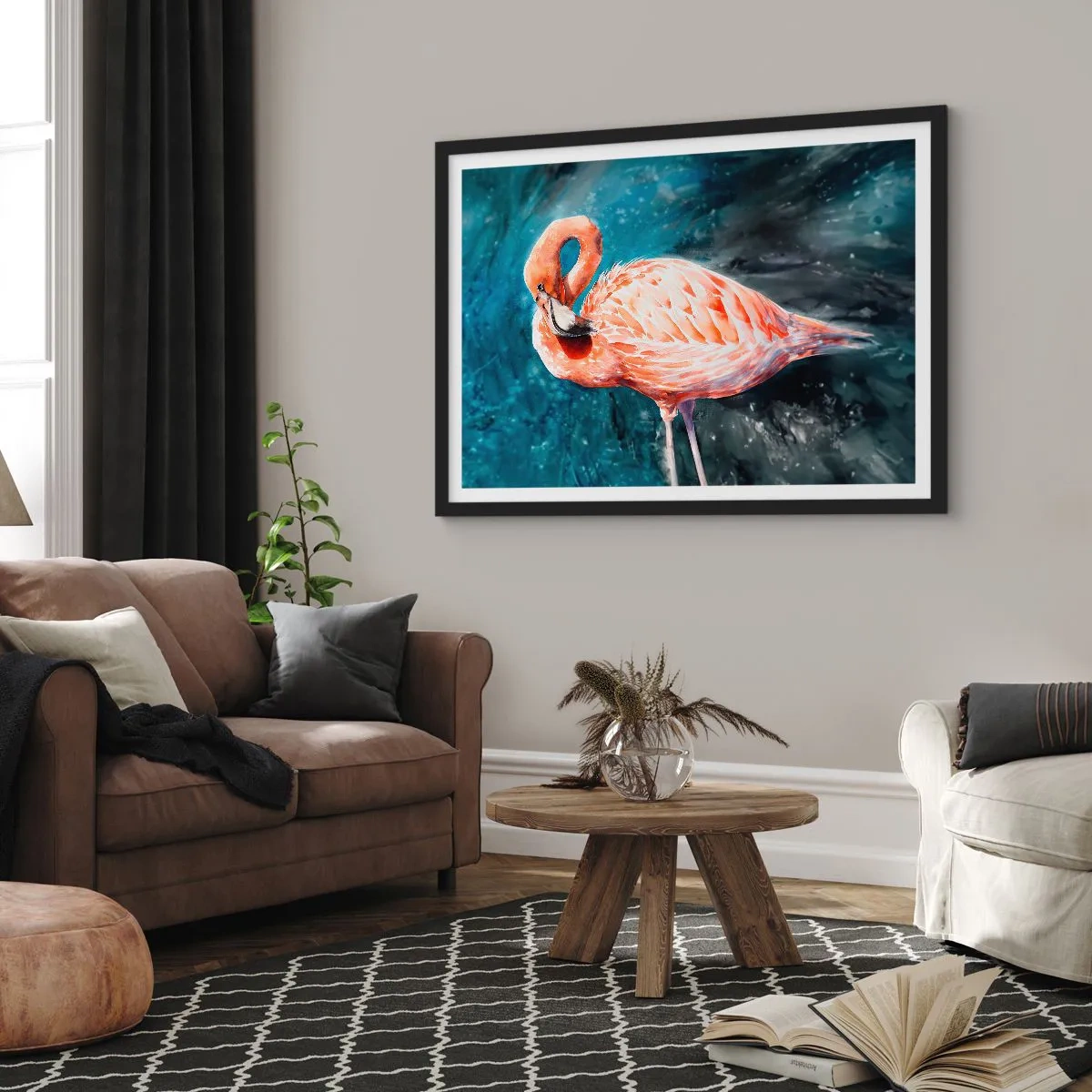 Plakát v černém rámu - Dekorativní od přírody - 70x50 cm