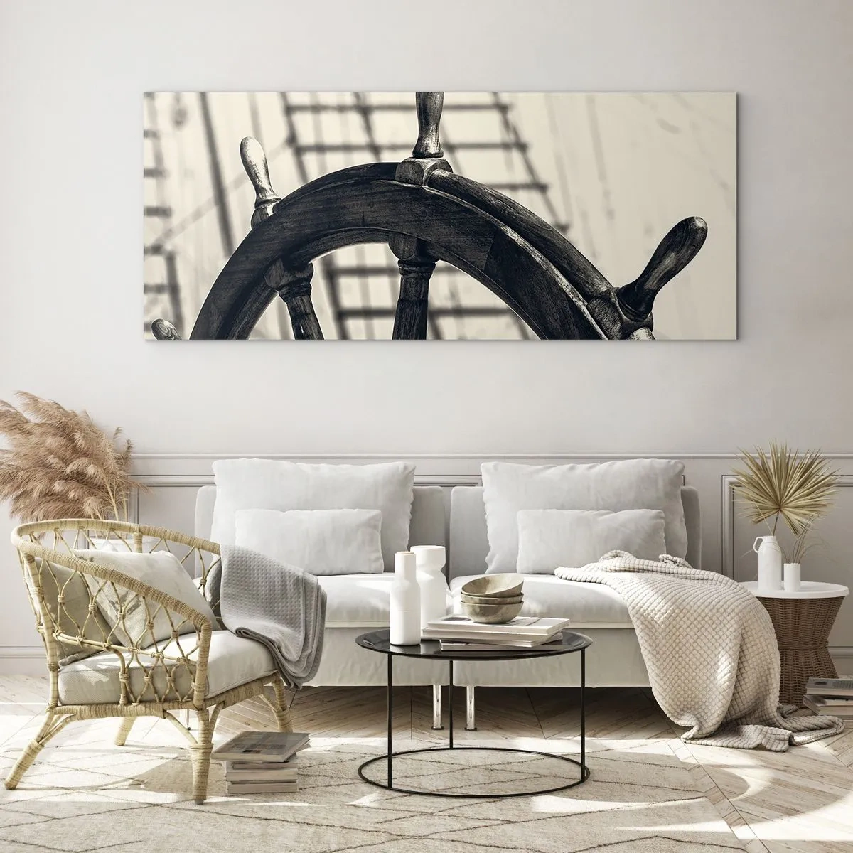 Obraz na skle - Mořské příběhy - 100x40 cm