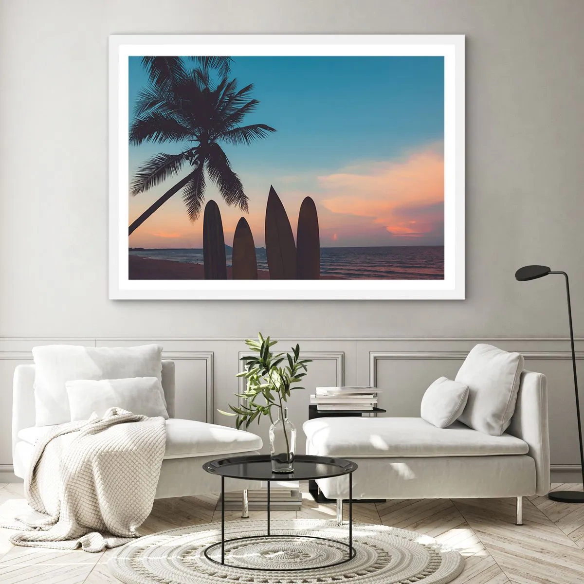 Plakát v bílém rámu - Zítra bude také zábava - 100x70 cm