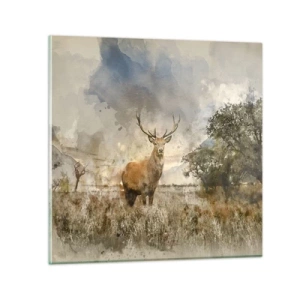 Obraz na skle - Důstojnost - síla - majestátnost - 40x40 cm