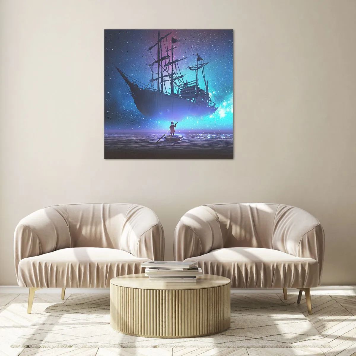 Obraz na skle - Setkání s mýtem moře - 70x70 cm