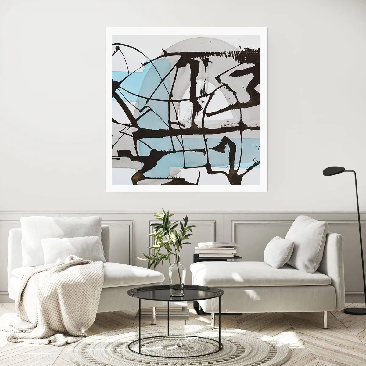 Plakát - Přesto modrá - 60x60 cm