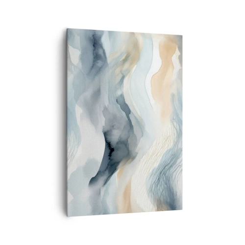 Obraz na plátně - Abstrakce sněhu a mlhy - 70x100 cm