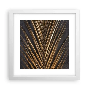 Plakát v bílém rámu - Zlato tropů - 30x30 cm