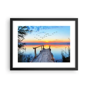 Plakát v černém rámu - Je čas vrátit se… - 40x30 cm