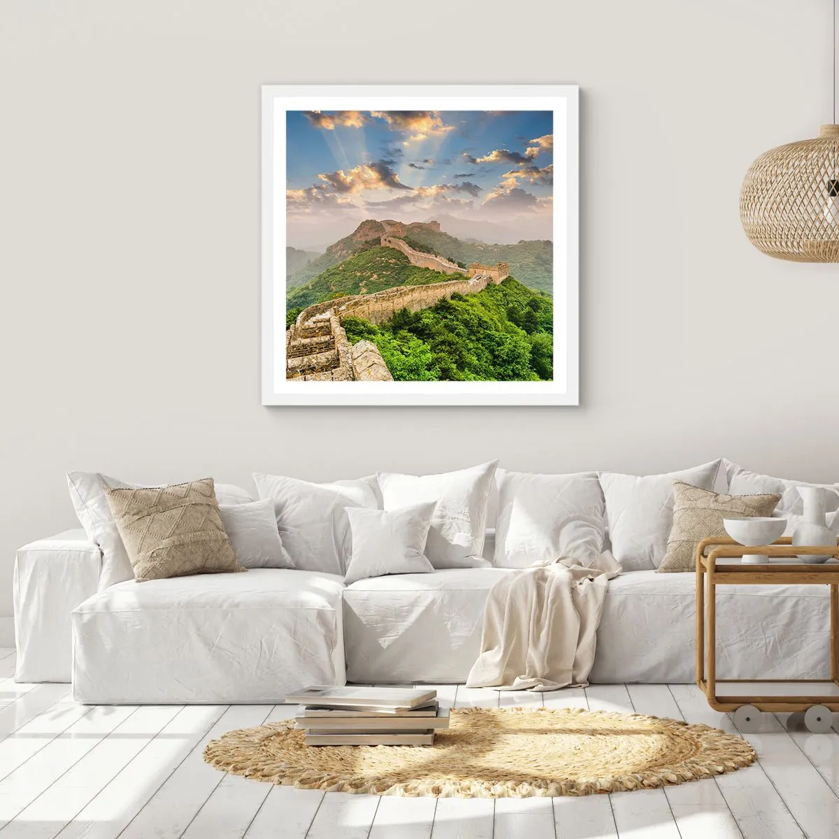 Plakát v bílém rámu - Nepomíjející velikost - 60x60 cm