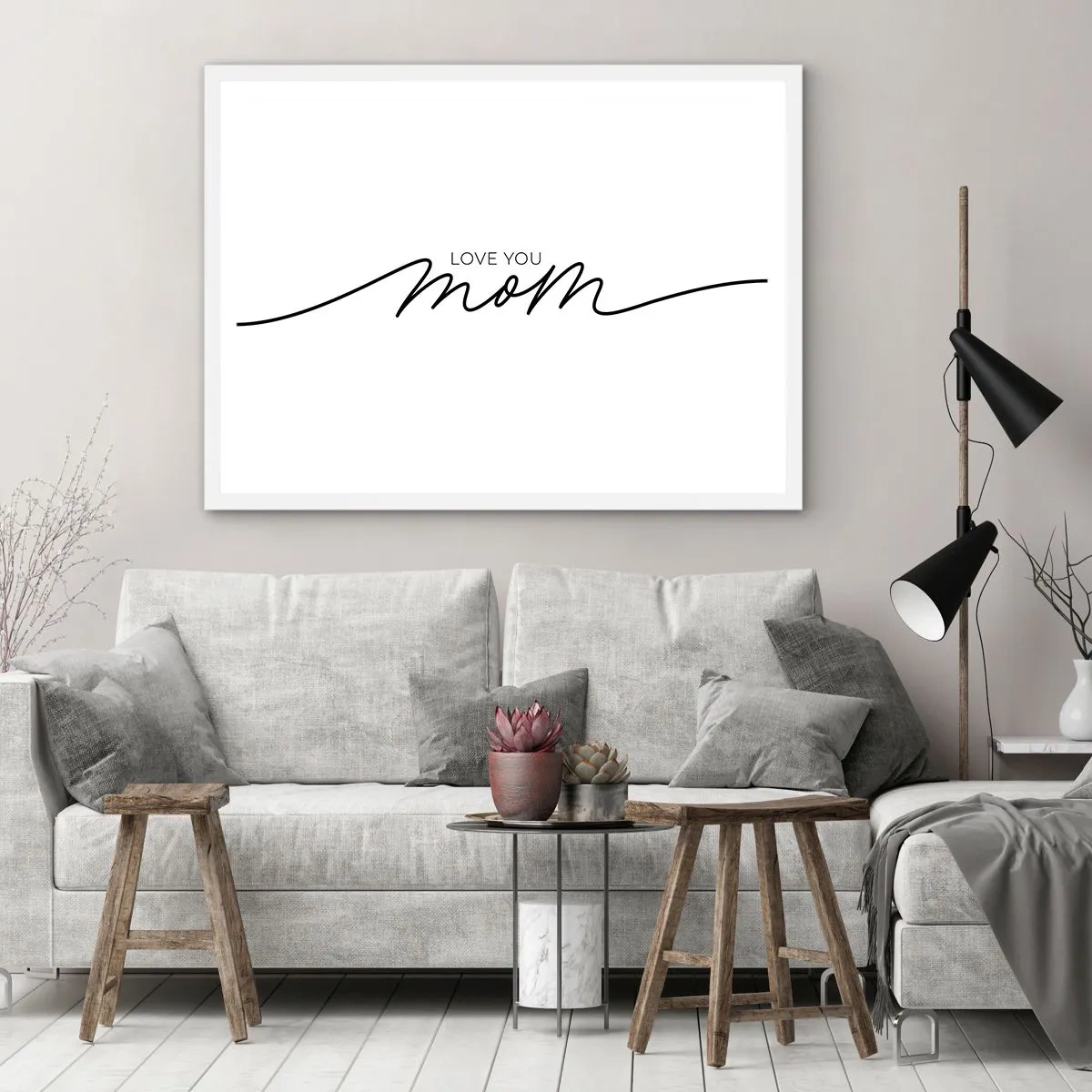 Plakát v bílém rámu - Velké emoce - 40x30 cm
