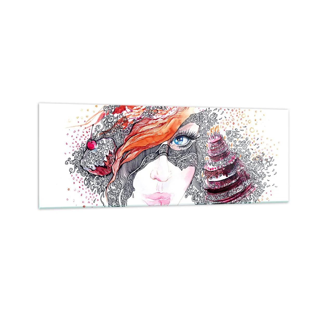 Obraz na skle - S ní je každý den svátek - 140x50 cm