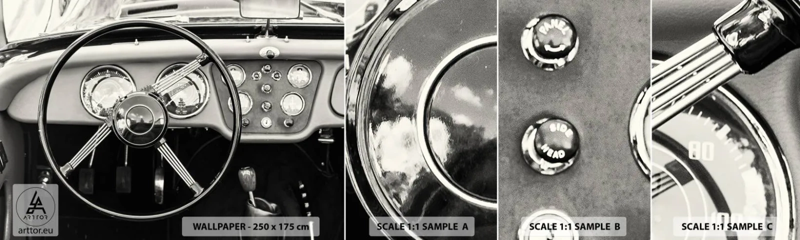 Fototapeta Vzorek Standard Eco - Sen sběratele - Auto, Vinobraní, Automobilový průmysl - 100x30 cm