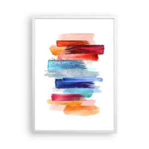 Plakát v bílém rámu - Nahoru a dolů  - 50x70 cm